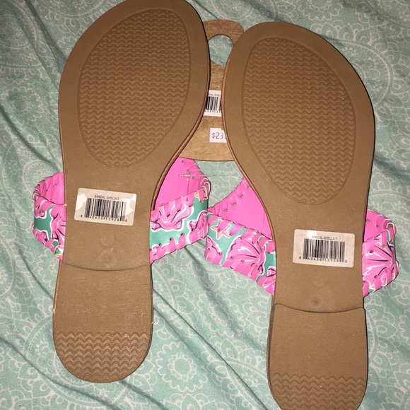 NEW! Simply Southern Brown and Pink Sandals - Picture 6 of 7